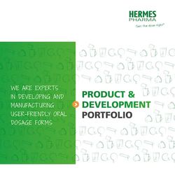 HERMES PHARMA product & development portfolio